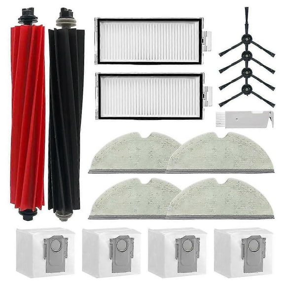 For Roborock Q5 Pro+/q8 Max+ (plus) Vacuum Cleaner Main Side Brush Hepa Filter Mop Cloth Dust Bags Replacement Parts