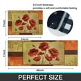 thumbnail image 6 of Floral Farmhouse Kitchen Rugs Set 2 Piece Colorful Fall Flowers Poppy Seasonal Decorative Rug for Kitchen Low-Profile Floor Mats Decorations for Home Kitchen 17x48+17x30 Inches, 6 of 6