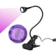 thumbnail image 1 of Lámpara de gel UV negra de 3 W, luz LED UV morada, USB con interruptor de clip para reparación de teléfonos móviles, uñas de gel UV, luz morada., 1 of 5