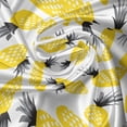 thumbnail image 5 of Ambesonne Pineapple Valance Pack of 2, Abstract Summer Motif, 42"X18", Black Grey and Yellow, 5 of 5