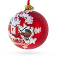 thumbnail image 2 of Travel to Canada Glass Ball Christmas Ornament 4 Inches, 2 of 5