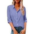 thumbnail image 2 of Neewe Womens Long Sleeve Shirts Casual Summer Fashion Ladie Tops Loose Fit Spring Lightweight Clothes Beach Vacation, 2 of 7