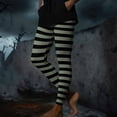 thumbnail image 5 of Women's Halloween Leggings Stretchy Stripe Printed Legging Tights High Wasit Soft Holidays Pants 2025 Trendy, 5 of 8