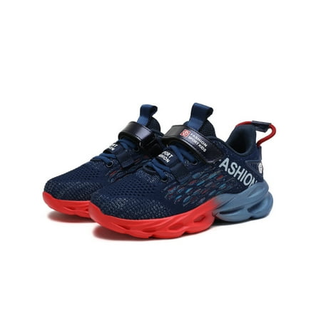 

Ymiytan Boys Girls Sneakers Non-Slip Athletic Shoes Low Top Running Shoe School Trainers Breathable Round Toe Blue 6.5