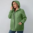 thumbnail image 3 of uublik Lightweight Rain Jacket Women Waterproof Windbreaker Running Lightweight Cycling Jacket with Hooded Green Clothes, 3 of 4