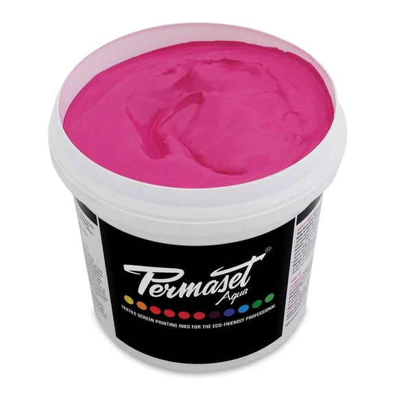 Permaset Aqua Fabric Ink - Rose, Liter