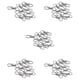 thumbnail image 1 of 50 Piezas de Broche de Metal Giratorio de Clips de Langosta para DIY de Bolsas Plateado, 1 of 5