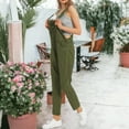 thumbnail image 2 of Women's Vintage Straight-Leg Overalls- Small, Olive Green, 2 of 4