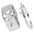 thumbnail image 3 of 2 Piece Set Silver Alloy Rings for Women Jewelry Gift 6.5 inch, 3 of 3