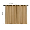 thumbnail image 3 of Efavormart Pack of 2 52"x64" Natural Faux Linen Curtains, Semi Sheer Curtain Panels with Chrome Grommet for Living Room Home Decor Window Privacy Linen Textured Drapes, 3 of 11