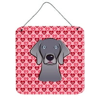 Carolines Treasures BB5301DS66 Weimaraner Wall or Door Hanging Prints 6HX6W multicolor