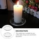thumbnail image 5 of 2 bandejas redondas para velas de vidrio para el hogar, candelabros sencillos, decoraciones de mesa, 5 of 6