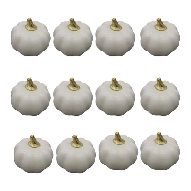 Adorno de estatua de Halloween, figura de calabaza artificial, artesanía, regalo decorativo para 12 piezas