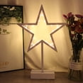 thumbnail image 2 of 20 LED luz decorativa estrella frio calido blanco poinsettia luz estrella estrella decorativa Adepaton LN-2064, 2 of 7