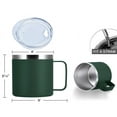 thumbnail image 2 of 16oz Stainless Steel Mug Sip Lid Vacuum Double Wall Insulated Coffee Tumbler, 2 of 13