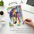 thumbnail image 4 of FMSHPON Rainbow Horse Clipboard Hardboard Wood Nursing Clip Board and Pull for Standard A4 Letter 13x9 inches, 4 of 7