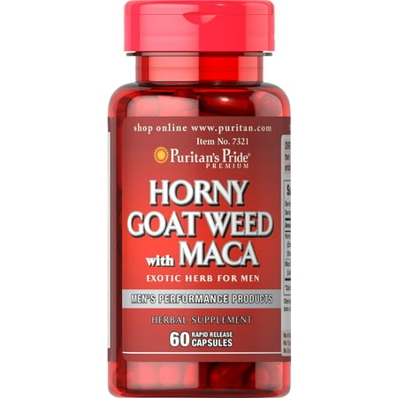 Puritan's Pride Horny Goat Weed with Maca 500 mg / 75 mg