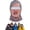 Pink, variant on Old Man Ski Mask, Funny Realistic Face Ski Mask, Hilarious Winter Party Gear for Outdoor Groups, Novelty Winter Face Covering for Men and Women, for Snowboarding, Cycling & Costumes