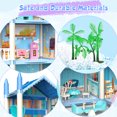 thumbnail image 2 of Freecat Doll House Kit, 11 Rooms DIY Pretend Play Bulding Dollhouse Playset Toys with Accessories and Furniture, Princess House for Toddlers, Christmas Birthday Gifts for 6 7 8 9 10 12 Year Old Girls, 2 of 7