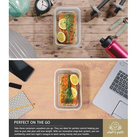 Chef's Path Plastic Food Storage Container Variety Set, 16 Count ❗MAY HAVE MISSING PIECES❗