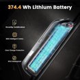 thumbnail image 6 of 20*4.0" Fat Tire Electric Bike,750W Motor,20MPH,Front and Rear Shock Absorbers,LCD Display,Hydraulic Disc Brakes,White, 6 of 6