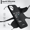 thumbnail image 3 of Compatible with iPhone 12 Case 6.1 and iPhone 12 Pro Case, Slim Liquid Silicone 3 Layers Full Covered Soft Gel Rubber Phone Case Cover 6.1 inch Tiger/Black, 3 of 11