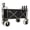 Black + Steel+1, variant on YANGXUN 9 Inch Pneumatic Tires Beach Wagon Black Heavy Duty 500lbs Capacity All Terrain Steel Frame Fishing Cart with Rod Holders and Multiuse Bag for Sand Camping