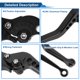 thumbnail image 4 of Palancas de freno y embrague cortas únicas para BMW R NINE T 2014-2016, palanca de freno ajustable en 6 posiciones, aleación de aluminio T6 6061, negra, 1 par, 4 of 7