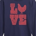 thumbnail image 3 of Instant Message - Love Chicken Long Sleeve Graphic T-Shirt, 3 of 6