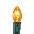 thumbnail image 2 of Pack of 25 Transparent C7 Orange Christmas Replacement Bulbs, 2 of 2