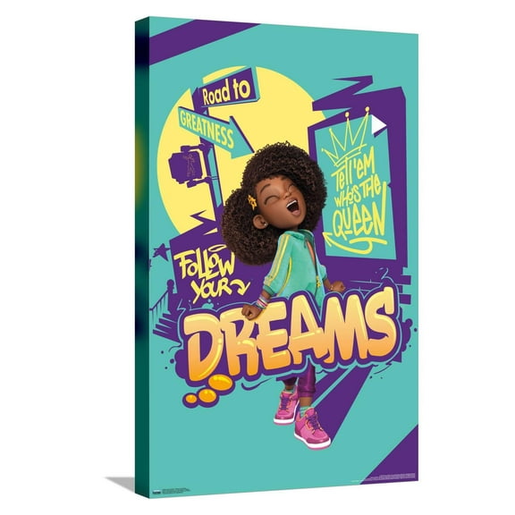Karma's World - Follow Your Dreams Canvas Wall Poster, 14.725" x 22.375"