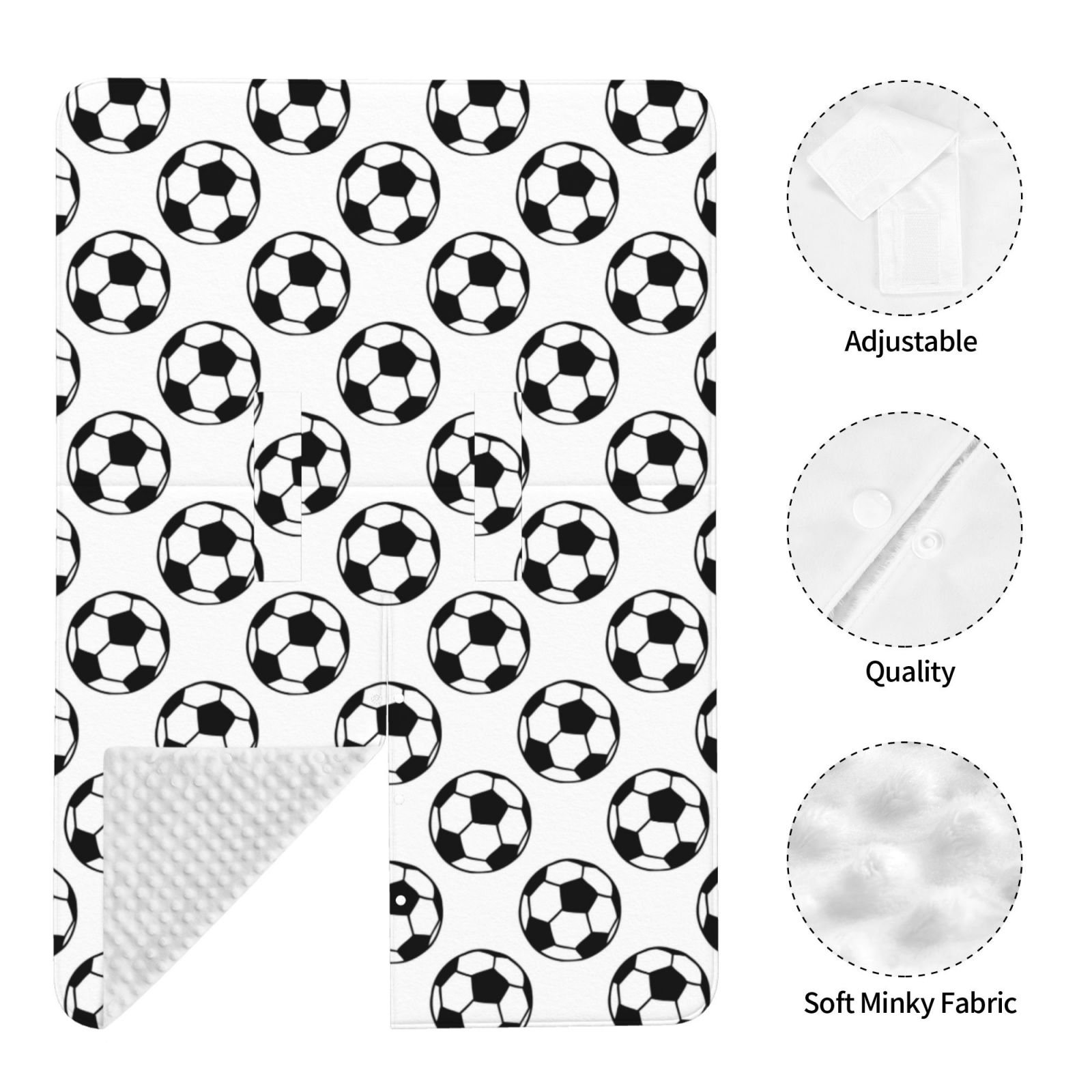 Car Seat Cover Baby - Soccer football balls white cool Breathable Infant Car Seat Cover for Baby Carseat, Lightweight Comfort Baby Essentials Must Haves Newborn Stuff for Girl Boy