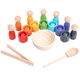 thumbnail image 4 of Juego para color Montessori Montoring Toy Wooden Multi-Purpose la escuela viajes al aire libre, 4 of 9