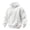 11#White, variant on Men's Basic Baggy Hoodie, Long Sleeve Drawstring Hooded Sweatshirt, Fall Solid Color Casual Loose Fit Pullover with Pocket White 2XL