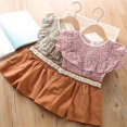 thumbnail image 3 of Mercatoo Toddler Baby Girls Summer Clothes Outfits Ruffle Short Sleeve Floral Tops and Casual Shorts Kids Girl Clothing, 3 of 5