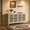 Natural03, variant on BSHTI Rattan 4-Door Cabinet – Natural Farmhouse Storage Cabinet with Adjustable Shelves, Anti-Tip Safety, Pine Wood Feet, for Bedroom, Living Room, Study, Brown