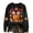 Black, variant on Sweatshirt for Women Pumpkin Maple Leaf Print Crewneck Long Sleeve Soft Halloween Fall Holiday Top