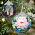 thumbnail image 4 of Adorno para árbol de Navidad con forma de flor de loto de Jocidea, 7,5 cm, 4 of 6