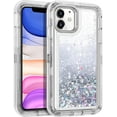 thumbnail image 1 of iPhone 11 Case Glitter Liquid Sparkle Floating Shiny Quicksand Clear Soft TPU, 1 of 4