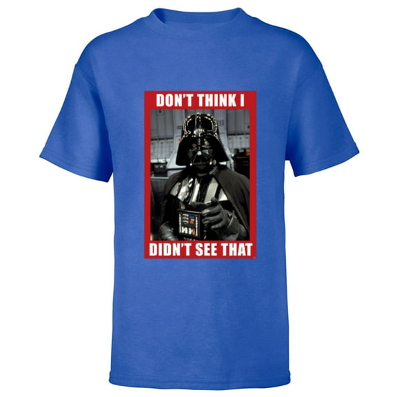 Star Wars Darth Vader Don’t Think I Didn’t See That Funny - Short Sleeve T-Shirt for Kids - Customized-Royal