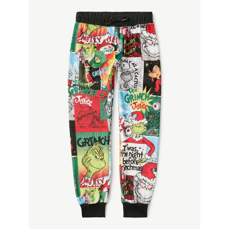 Justice Girls Grinch Printed Velour Joggers Sizes XS XL Plus Walmart