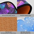 thumbnail image 2 of 2-Piece Kitchen Mat Set Non Slip Washable Floor Mats Decorative Rugs for Kitchen Sink Laundry Neon Palm Leaves Pattern, 2 of 7