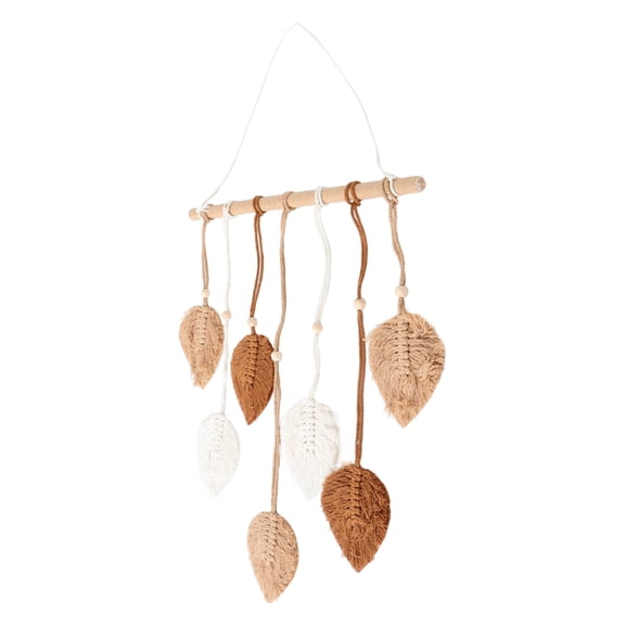 FRCOLOR Bohemian Wall Hanging with Exquisite Macrame Design for Home Decoration Assorted Color Cotton and Wood 39.4 Inches