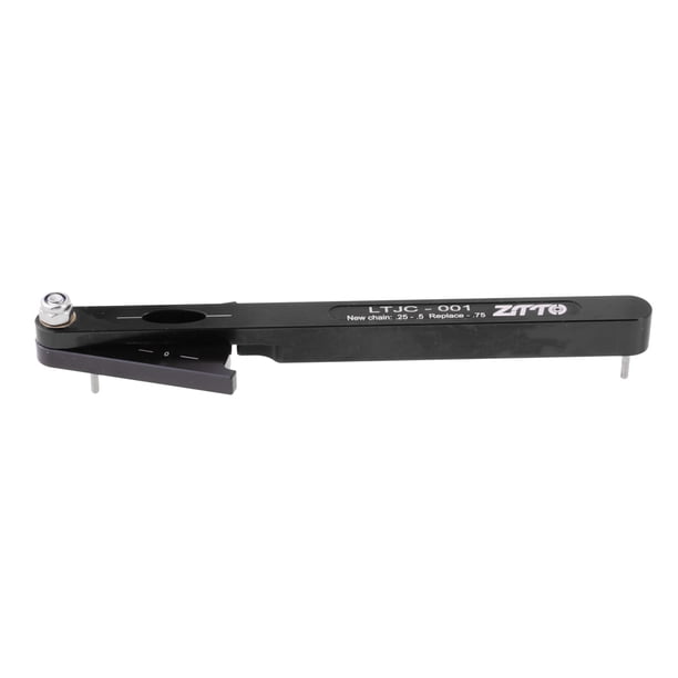 Comprobador de cadena con indicador de desgaste, llave para platos de bicicleta de carretera MTB Negro