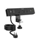 thumbnail image 1 of Abrazadera de escritorio Power Strip PLUGTUL de 3 salidas con USB PD de 20 W, color negro, 1 of 8