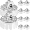 thumbnail image 1 of OUNONA 10pcs Ornament Caps Replacement Plastic Golden Baubles for Wedding Decor, 1 of 5