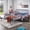 Navy Blue, variant on iNSPIRE Q Heath Industrial Daybed with Lift-up Trundle, Navy Blue