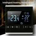 thumbnail image 3 of Jumpingount Termostato Controlador de temperatura digital Termorregulador Sensor interior Pantalla táctil Hogar Oficina Reemplazo montado Monitores de salud Negro, 3 of 6