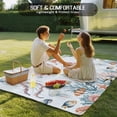 thumbnail image 4 of Seahorse Coastal Outdoor Rug for Patio/Deck/Porch, Non-Slip Large Area Rug 3 x 5 Ft, Summer Beach Ocean Shell Jellyfish Starfish Indoor Outdoor Rugs Washable Area Rugs, Camping Rug Carpet Runner, 4 of 8