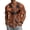 06-Brown, variant on Men's Halloween Print Waffle Shirt, Crew Neck Short-sleeved Tee, Running Workouts Golf Gift T-Shirt for Men